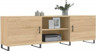 Berkfield Home TV Cabinet Sonoma Oak 150x30x50 cm Engineered Wood in Light Tan | Size: 150 x 30 x 50 cm