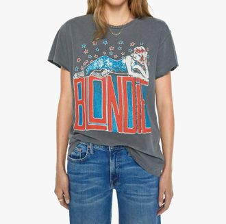 MadeWorn Blondie Dont Stop Crop Tee In Dusk