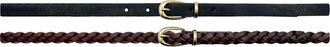 Linea Pelle 2-for-1 Belt Set in Dark Brown/Black at Nordstrom Rack, Size X-Large