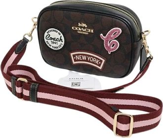 Coach Pre-owned Canvas Schoudertas - Dames - Vintage Schoudertas - Bruin - ONE Size - Leer - Vintage