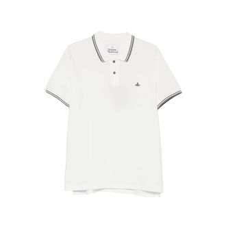 Vivienne Westwood Classic Embroidered-detail Cotton Polo Shirt