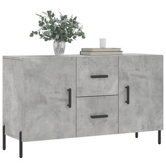 Berkfield Home Sideboard Concrete Grey 100x36x60 cm Engineered Wood | Size: 100 x 36 x 60 cm