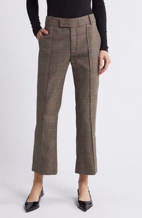 Frame Denim Check Ankle Pants in Brown Multi at Nordstrom Rack, Size 4