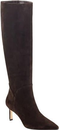 Marc Fisher Sabrina Knee High Boot in Dark Brown Seude at Nordstrom Rack, Size 7.5 Wide Calf