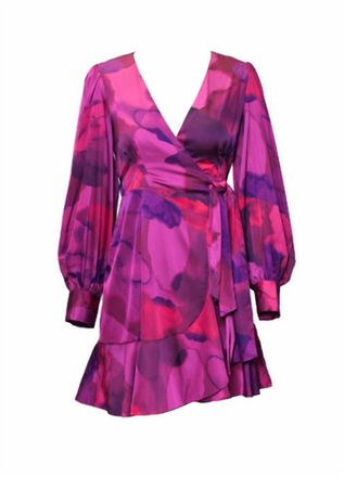 Hutch Sophie Wrap Dress In Pink
