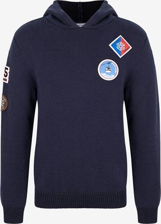 Jacob Cohen Sweatshirt mit Kapuze aus Baumwolle und Schurwolle