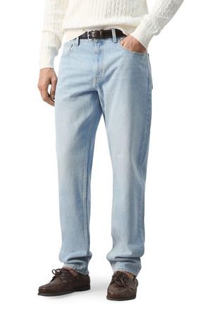 Mango Bob Regular Fit Jeans in Bleach Blue at Nordstrom, Size 30
