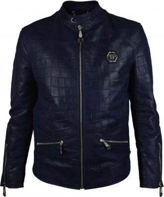 Philipp Plein Hombre, Chaquetas, Azul, Talla: M