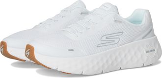 Skechers Womens Go Walk Max Cushioning Flex Sneaker, White/Silver, 3.5 UK