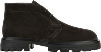 Hogan Refined Brown Suede Lace-Up Shoes