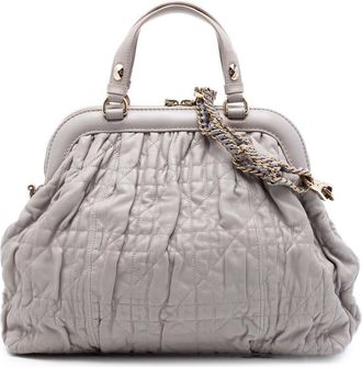 Dior Pre-owned Dior Lambskin Gaufre Cannage Delices Frame Satchel Ladies LFMOXIKO55ZZV6KJ