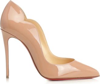 Christian Louboutin Schoenen, Dames, Roze, 36 1/2 EU, Leer, Hot Chick 100 mm Pump