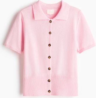 H&M Cardigan mit Kurzarm - Pink