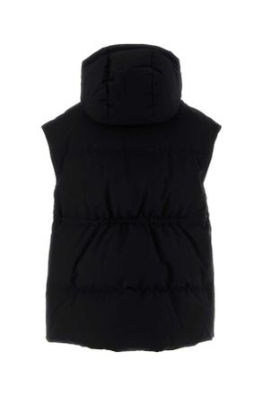 Herno Womens Black Polyester Blend Sleeveless Down Jacket Nero Piumini