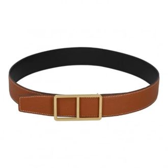 Herm&egrave;s Pre-owned Leather belts - female - Herm&egrave;s Vintage - Vintage Belts - Brown - ONE SIZE - Pre-owned