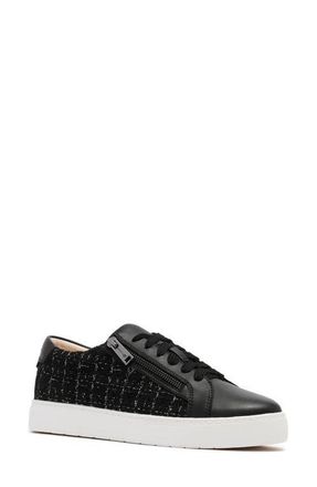 FRANKiE4 Billie II Zip Sneaker in Black Tweed at Nordstrom, Size 6.5
