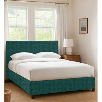 Talamo Italia Cama Individual Dagenham, Desenfundable, Hecho En Italia, Verde Petr&oacute;leo