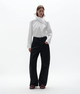 Bottega Veneta Compact Cotton Poplin Shirt - White - Women - 36