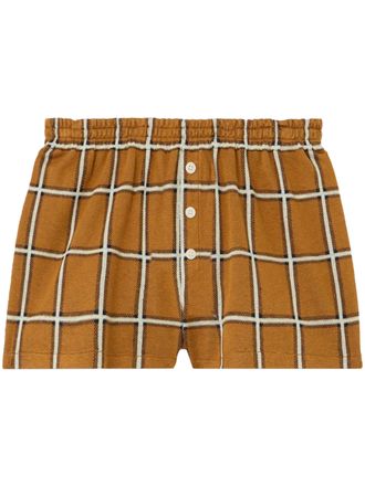 Guest In Residence Picnic-Inspired Shorts with Relaxed Fit and Button Front
