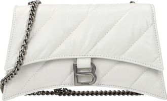 Balenciaga Crush Chain Umh&auml;ngetaschen Damen Wei&szlig;es Leder