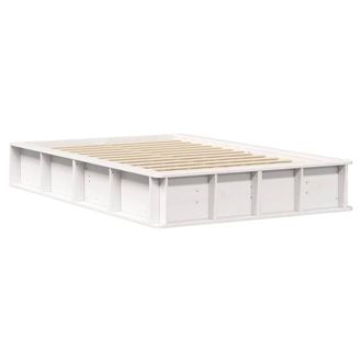 Berkfield Home White Bed Frame with Lift-Up Storage - 140 x 200 cm