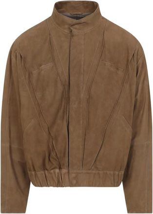 Giorgio Armani Leather Panelled Jacket