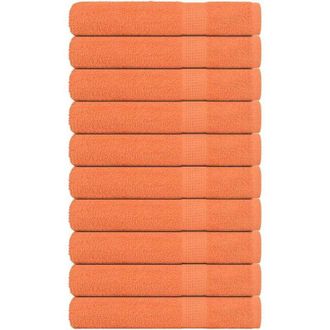 vidaXL Toallas De Sauna 10 Uds 100% Algod&oacute;n Naranja 80x200 Cm 360 Gsm Vidaxl
