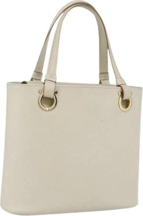 Ferragamo Pre-owned Handbags, female, Beige, Size: ONE SIZE Pre-owned Handbag