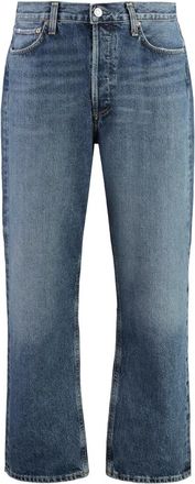 A Gold E 90s 5-pocket straight-leg jeans - Heren - Regular Fit Jeans - Blauw - W33 - Katoen - Jeans