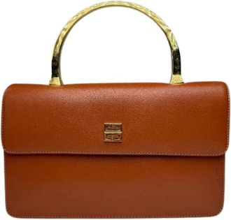Givenchy Pre-owned Vintage Leren 2-Weg Tas - Dames - Vintage Handtas - Oranje - ONE Size - Leer - Vintage