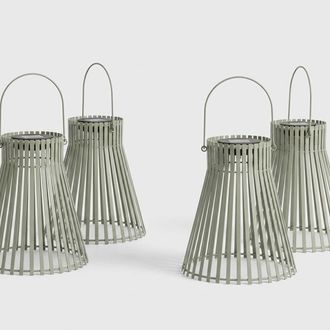 BIZZOTTO 4 Faroles Solares Led Para Exterior Y Jard&iacute;n Estel Yes - Verde Oscuro