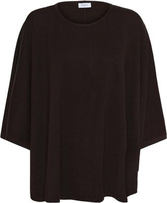 Saint Tropez Billi Poncho - Dames - Ponchos - Bruin - ONE Size - Jassen