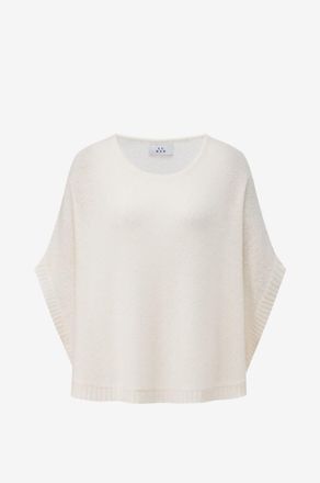 Lu Ren Rundhals-Strickponcho Shiitake