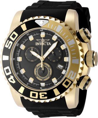 Invicta Sea Hunter 48988 Heren Horloge - Quartz Uurwerk - Roestvrij Staal met zwarte Wijzerplaat - 52mm