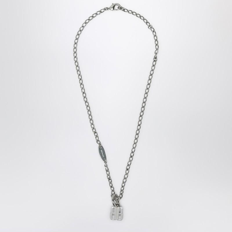 25SS new/BALENCIAGA カルーセルクローバーネックレス Necklace ホワイト の ウィメンズ Typo Metal ネックレス スニーカー