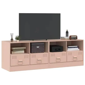 Berkfield Home TV Cabinets 2 pcs Pink 67x39x44 cm Steel | Size: 67 x 39 x 44 cm