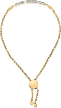 House of Brilliance Gold Vermeil Diamond Accent Bar Lariat Bolo Bracelet in Silver at Nordstrom