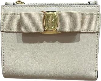 Ferragamo Pre-owned Wallets, female, Beige, Size: ONE SIZE Pre-owned Leather Wallet