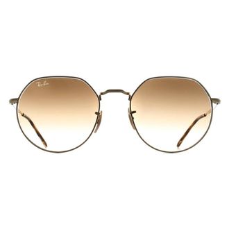 Ray-Ban Round Arista Gold Brown Gradient RB3565 Jack