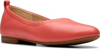Clarks Fawna Soft Ballet Flat in Coral Leather at Nordstrom Rack, Size 6.5