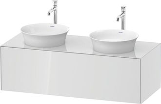 Duravit Tulip Blanco, Mueble De Pared, Ancho 1300 X Fondo 550mm, - Duravit