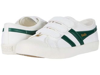 Gola Coaster Strap Womens Shoes Off-White/Dark Green : 9.5 B - Medium, Canvas