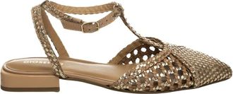 Gioseppo Schoenen, Dames, Beige, 39 EU, Leer, Jhelum Gevlochten Ballerina