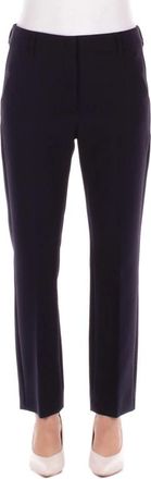 Max Mara Weekend MAX Mara Broeken - Dames - Straight fit broeken - Blauw - M - Polyester - Broeken