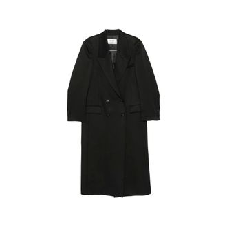 R&oacute;he Double-Breasted Tailored Coat - female - R&oacute;he - Double-Breasted Coats - Black - 2XS - Coats