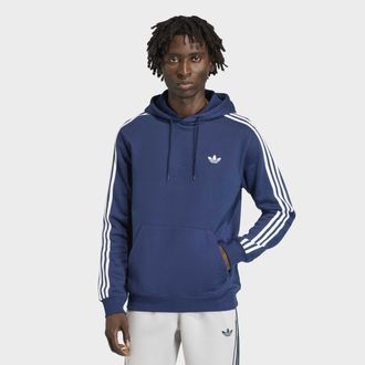 adidas Kapuzensweatshirt ADIDAS ORIGINALS 3S HD, Herren, Gr. XXL, night indigo, Obermaterial: 70% Baumwolle, 30% Polyester, angesetztes B&uuml;ndchen, Sweatshirts