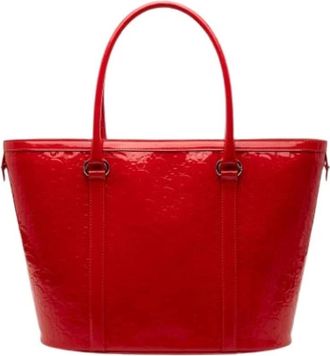 Dior Pre-owned Vintage Tote Bag - Dames - Vintage Shopper - Rood - ONE Size - Leer - Vintage