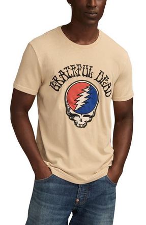 Lucky Brand Grateful Dead Embroidered T-Shirt in Frosted Almond at Nordstrom, Size Xx-Large