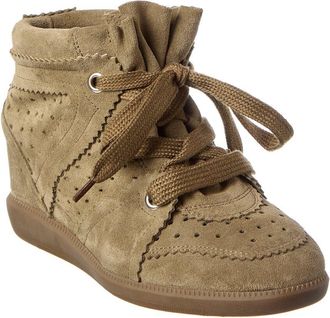 Isabel Marant Bobby Suede Wedge Sneaker