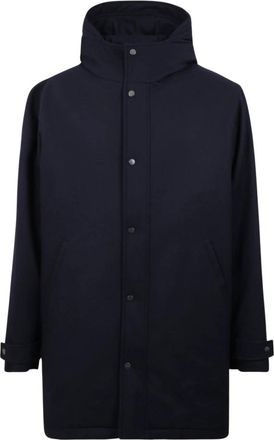 Kiton Cappotto - Heren - Parka Jassen - Blauw - L - Jassen